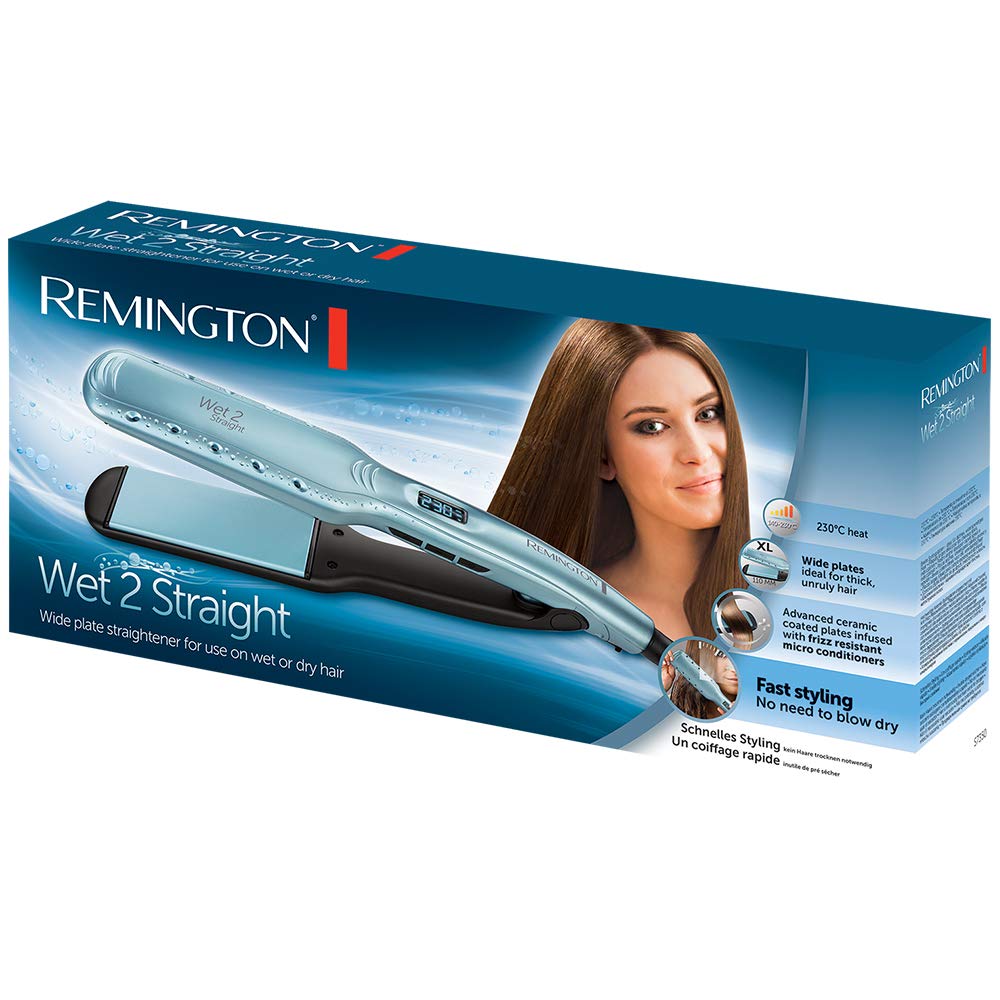 Remington Wet2Straight Wide Plate Hair Straightener S7350 - Image 5