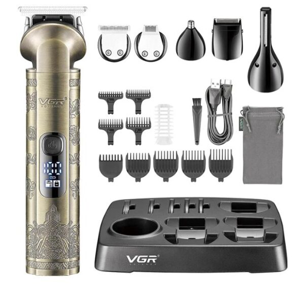 VGR V-109 / Professional Mens Beard Grooming 6 in 1 - Image 4