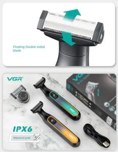VGR V-360 / Full Body Washable Blade shaver - Image 4