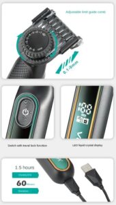 VGR V-360 / Full Body Washable Blade shaver - Image 3