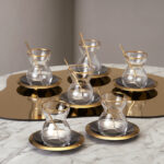 KARACA LA??N 18 PCS TURKISH TEA GLASS SET FOR 6 - Image 6