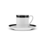 KARACA CHECKERED COFFEE CUP SET, BLACK - Image 3