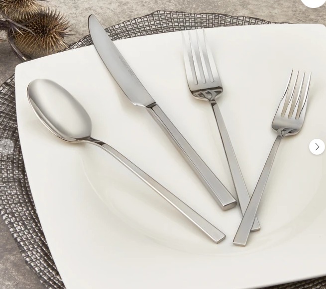 KARACA ASTRID CKB DESSERT SPOON, PLATINUM - Image 7