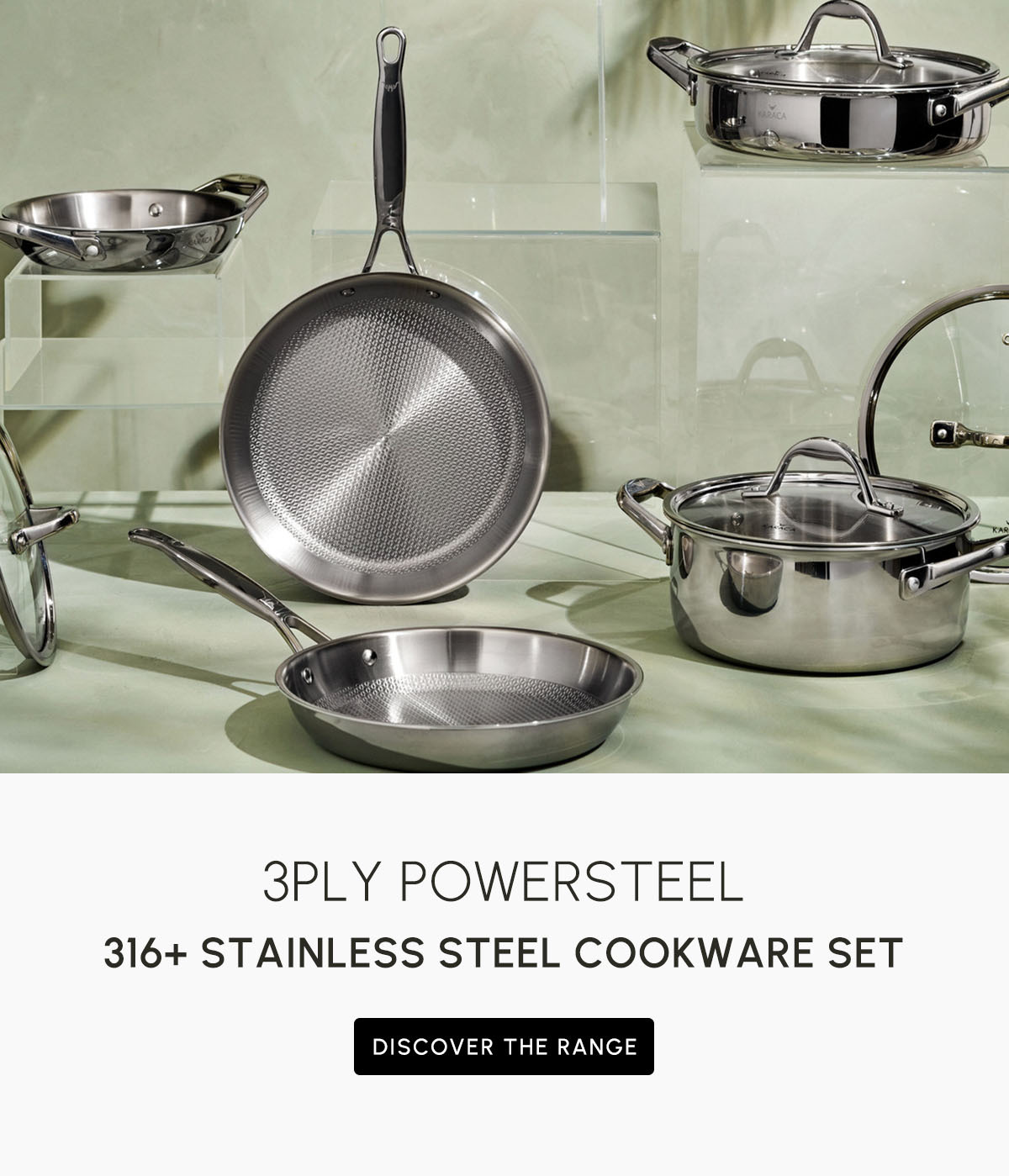 KARACA 3PLY POWER STEEL 316+ 12 CM, COLORLESS - Image 3