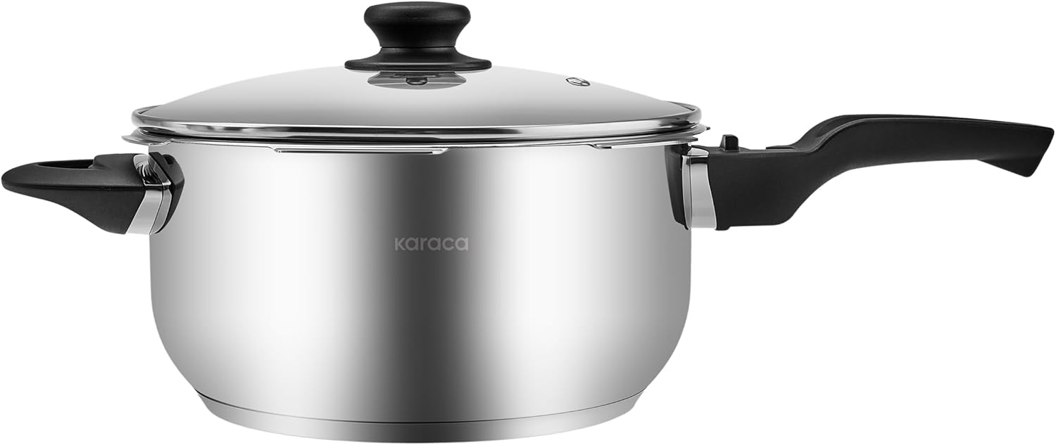 KARACA ASTRID 4+6 LITER WHISTLING POT, BLACK - Image 5