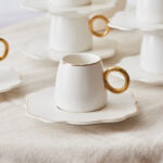KARACA OYA 6 PIECE COFFEE CUP SET 75 ML