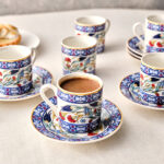 KARACA RUMEL? 6-PERSON 80 ML COFFEE, BLUE - Image 4