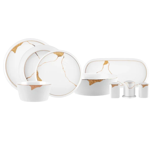 KARACA STREAMLINE QUORA NEW BONE 59 PCS DINNERSET NB RND