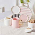KARACA JULES COFFEE CUP SET  80 ML 2-PIECE SET, PINK