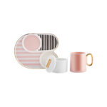 KARACA JULES COFFEE CUP SET  80 ML 2-PIECE SET, PINK - Image 3