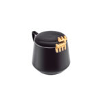 KARACA 50TH YEAR COLLECTION 370 ML BLACK MUG WITH LID - Image 2