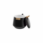 KARACA 50TH YEAR COLLECTION 370 ML BLACK MUG WITH LID - Image 4