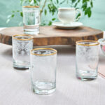 KARACA DERIN 6 PCS COFFEE SIDE GLASS SET GOLD