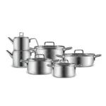 KARACA ARYA 11 PIECE STAINLESS STEEL POT, METAL
