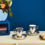 KARACA MERVE 2-PERSON 100 ML COFFEE, BLUE - Image 4