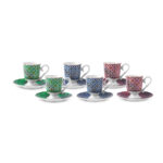 KARACA RUBY 6-PERSON COFFEE, MULTICOLOR