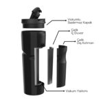 KARACA CAPELLA BLACK THERMOS THERMOS - Image 8