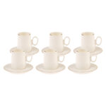 KARACA SNOW 6-PERSON COFFEE CUP, WHITE - Image 5