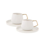 KARACA STREAMLINE SATURN 2-PERSON COFFEE, GOLD - Image 3