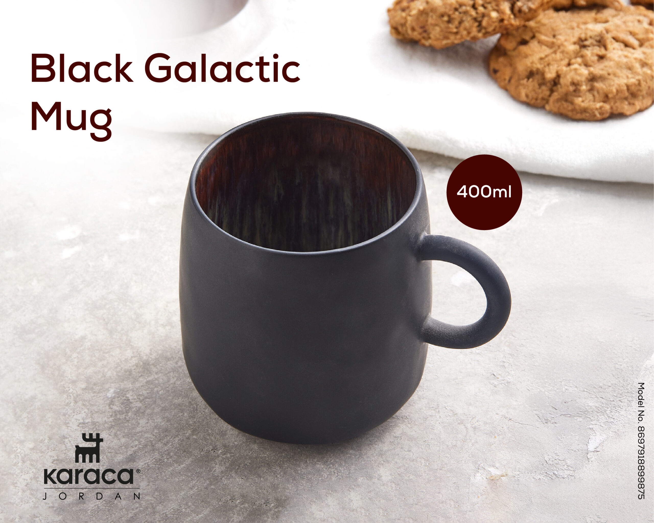 KARACA GALACTIC MUG, BLACK - Image 3