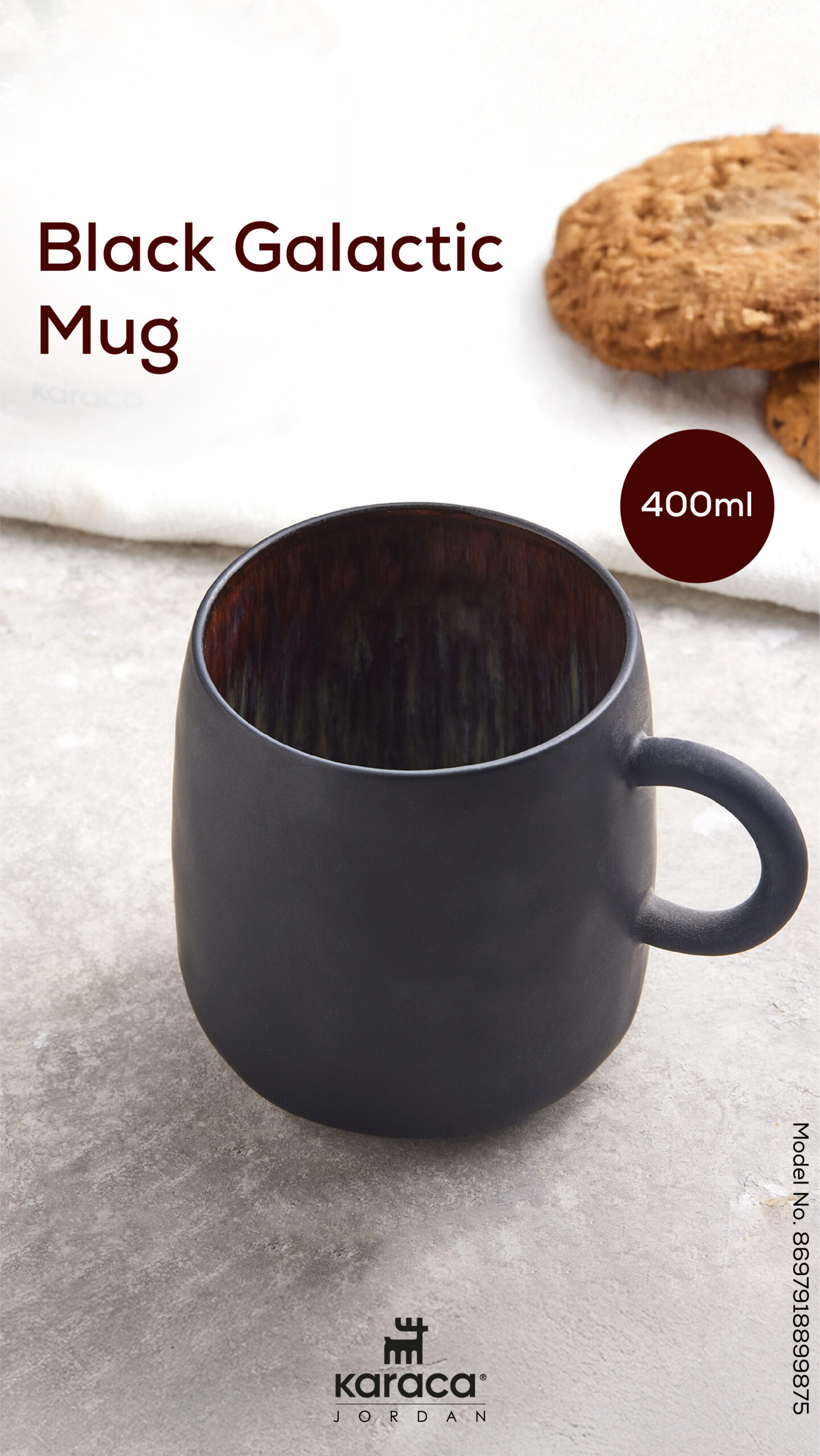 KARACA GALACTIC MUG, BLACK - Image 5