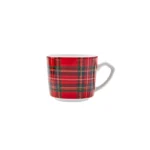 KARACA CHECKERED 2-PERSON COFFEE CUP, RED - Image 5