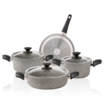 KARACA BIOGRANIT GREY V1 7 PRÇ POT SET IND COOKWARE SET - Image 5