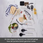 KARACA GUSTO CREAM 12 PCS BIÇAK SERVİS KESME TAHSTONEI SET - Image 18