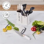 KARACA GUSTO CREAM 12 PCS BIÇAK SERVİS KESME TAHSTONEI SET - Image 13