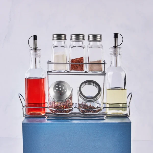 KARACA TOP CORNER LINE 8 PCS SPICE JAR SET