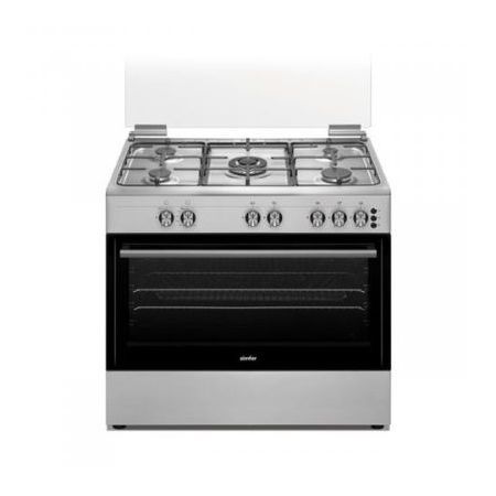 Smifer 90 cm Stainless Steel Gas Oven, Standard Supports with Ignition