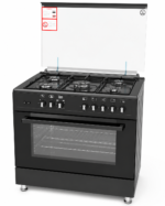 Extra 90cm Gas Cooker Black | Full Safety & XXL Oven